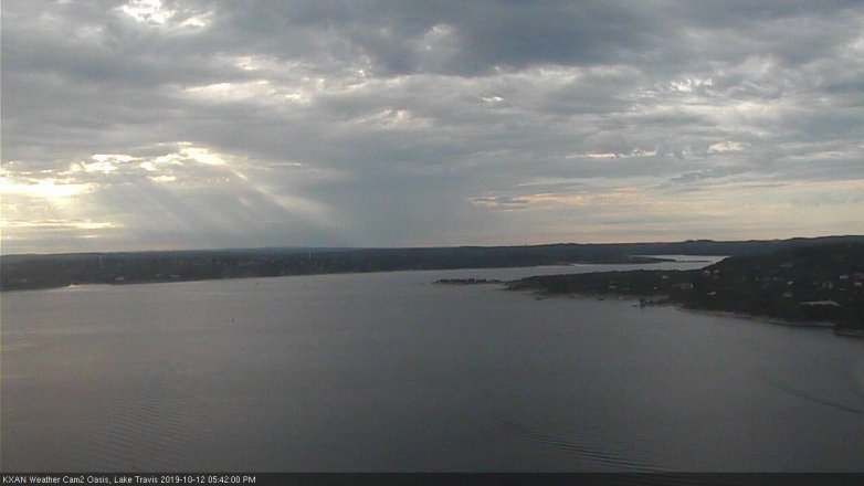 Lake Travis webcam, October 12, 2019 4:45 PM CT