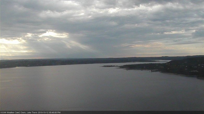 Lake Travis webcam, October 12, 2019 4:50 PM CT
