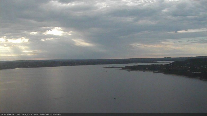 Lake Travis webcam, October 12, 2019 4:55 PM CT