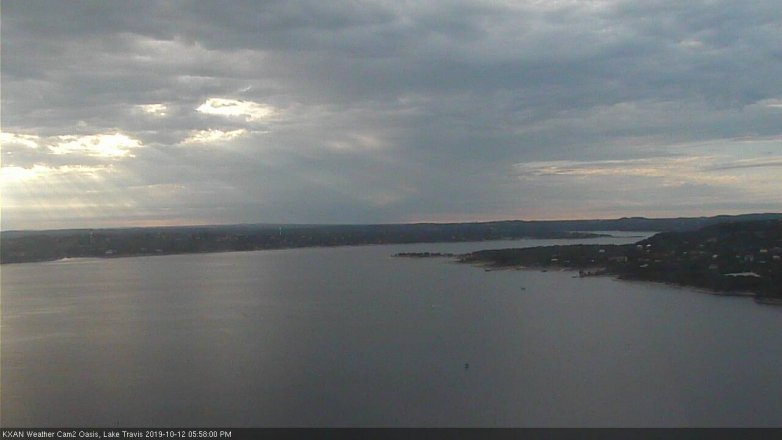 Lake Travis webcam, October 12, 2019 5:00 PM CT