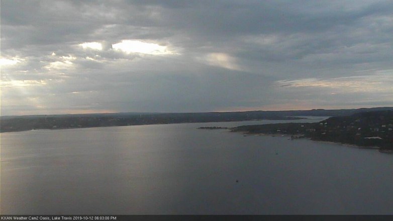 Lake Travis webcam, October 12, 2019 5:05 PM CT