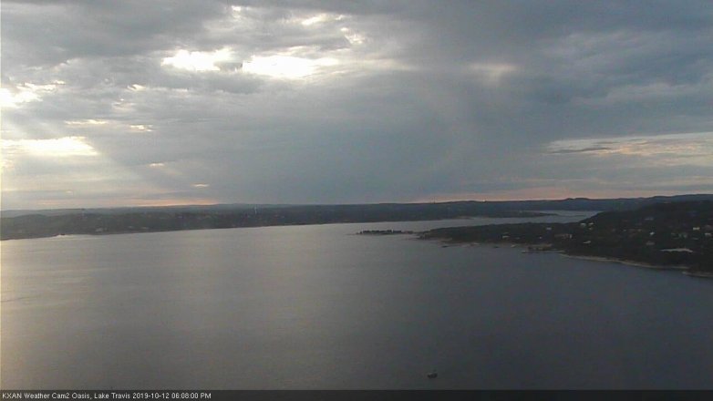 Lake Travis webcam, October 12, 2019 5:10 PM CT