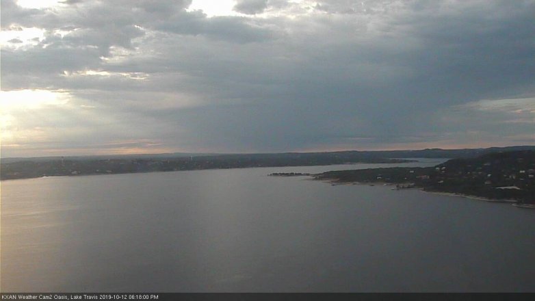 Lake Travis webcam, October 12, 2019 5:20 PM CT