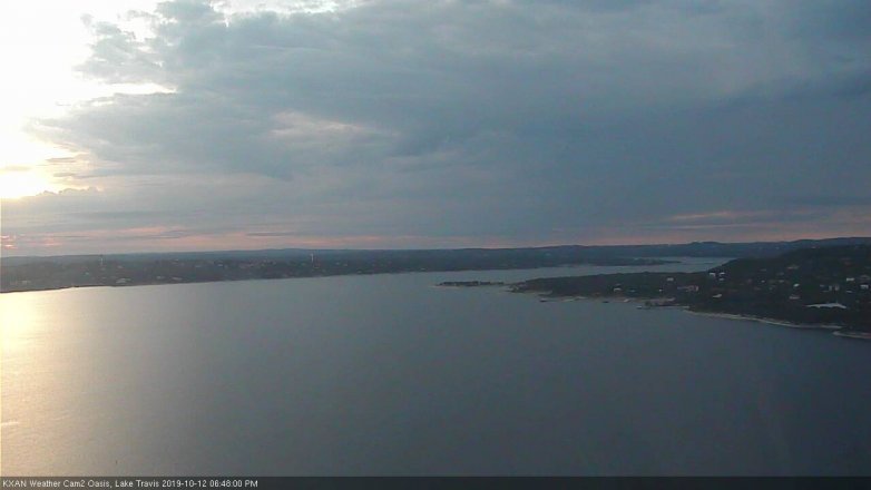 Lake Travis webcam, October 12, 2019 5:50 PM CT