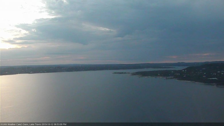 Lake Travis webcam, October 12, 2019 5:55 PM CT