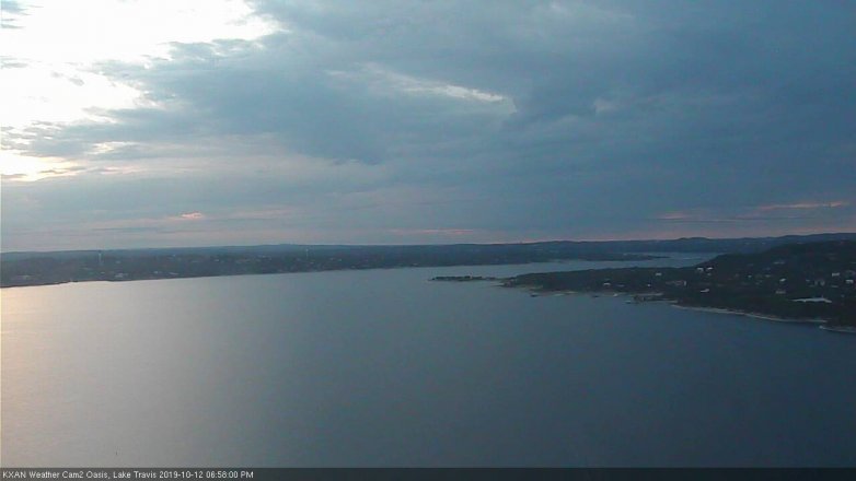Lake Travis webcam, October 12, 2019 6:00 PM CT