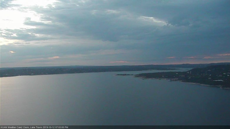 Lake Travis webcam, October 12, 2019 6:05 PM CT