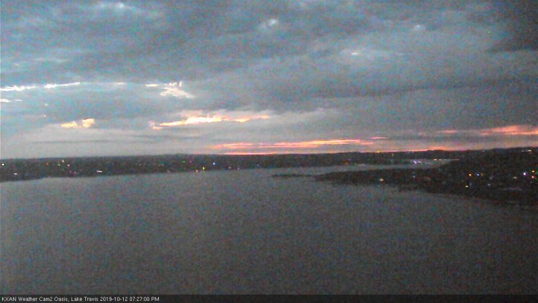 Lake Travis webcam, October 12, 2019 6:30 PM CT