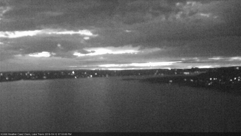 Lake Travis webcam, October 12, 2019 6:35 PM CT