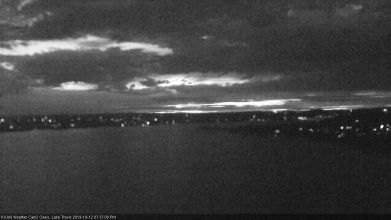 Lake Travis webcam, October 12, 2019 6:40 PM CT