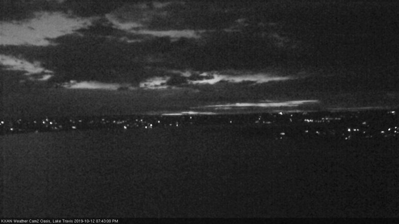 Lake Travis webcam, October 12, 2019 6:45 PM CT