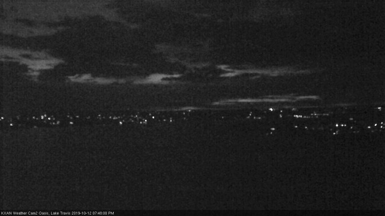 Lake Travis webcam, October 12, 2019 6:50 PM CT