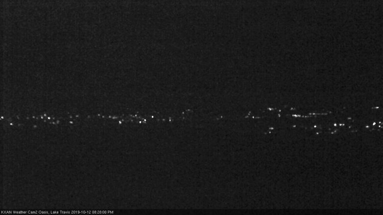 Lake Travis webcam, October 12, 2019 7:30 PM CT