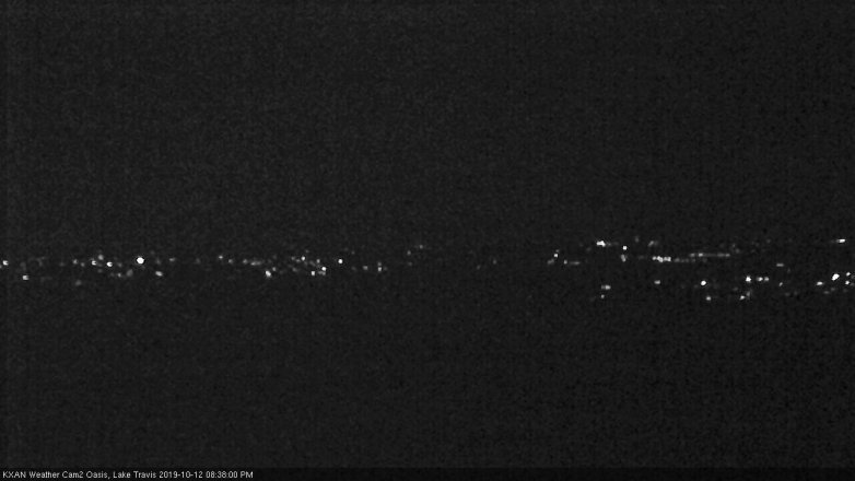 Lake Travis webcam, October 12, 2019 7:40 PM CT