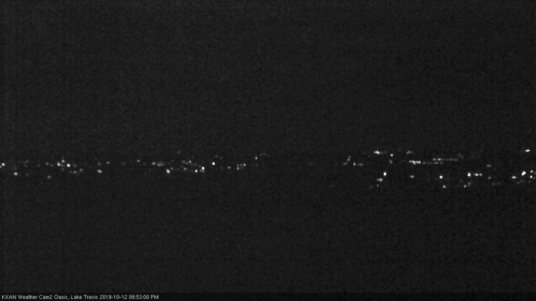 Lake Travis webcam, October 12, 2019 7:55 PM CT