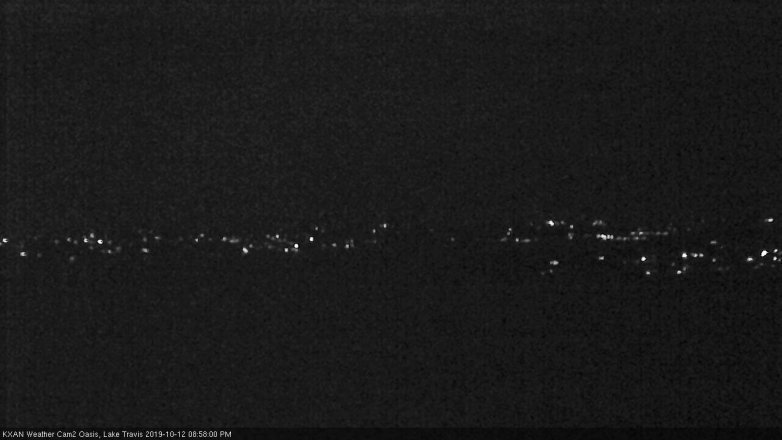Lake Travis webcam, October 12, 2019 8:00 PM CT