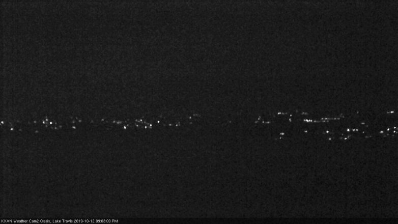 Lake Travis webcam, October 12, 2019 8:05 PM CT