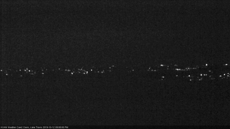 Lake Travis webcam, October 12, 2019 8:10 PM CT