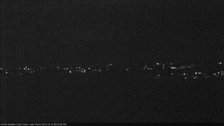 Lake Travis webcam, October 12, 2019 8:35 PM CT