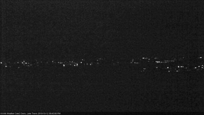 Lake Travis webcam, October 12, 2019 8:45 PM CT