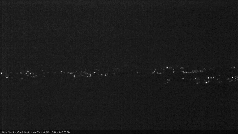 Lake Travis webcam, October 12, 2019 8:50 PM CT