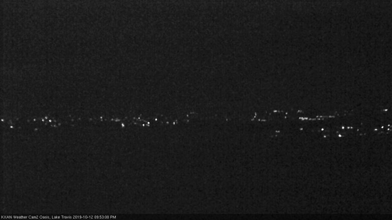 Lake Travis webcam, October 12, 2019 8:55 PM CT