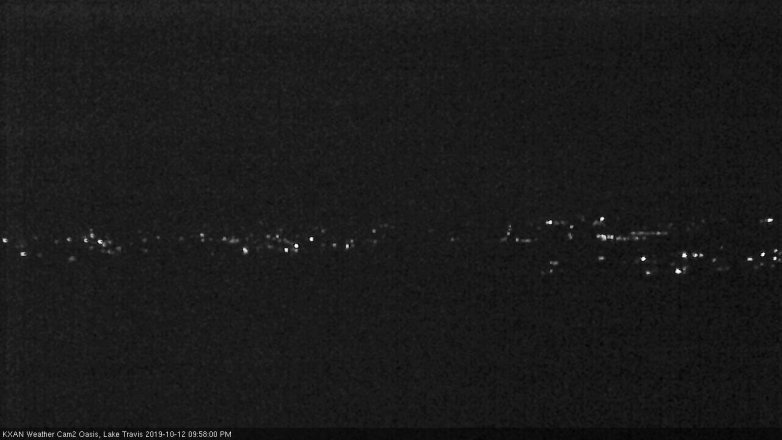 Lake Travis webcam, October 12, 2019 9:00 PM CT