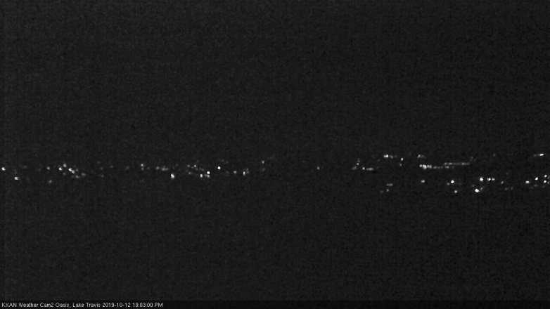 Lake Travis webcam, October 12, 2019 9:05 PM CT