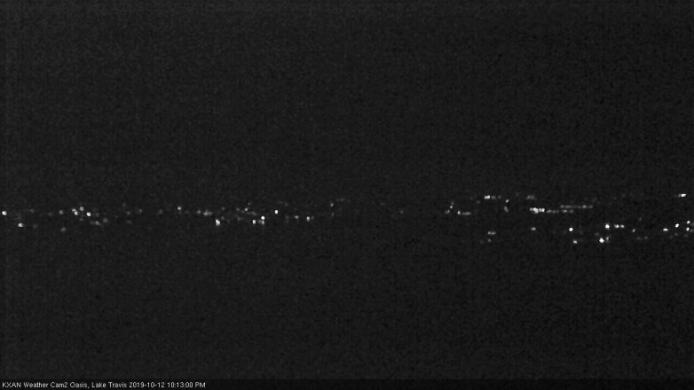 Lake Travis webcam, October 12, 2019 9:15 PM CT