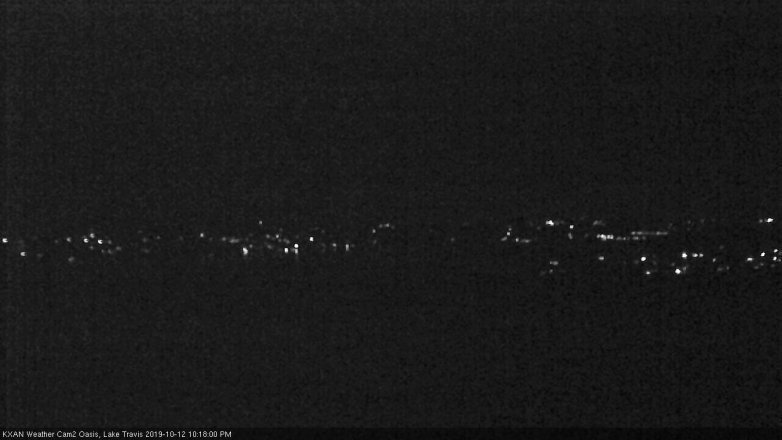 Lake Travis webcam, October 12, 2019 9:20 PM CT