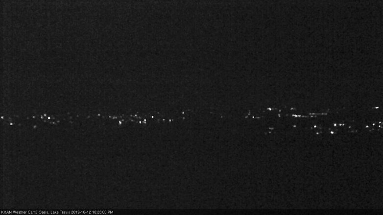 Lake Travis webcam, October 12, 2019 9:25 PM CT