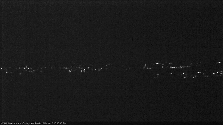 Lake Travis webcam, October 12, 2019 9:40 PM CT