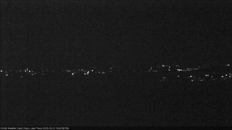 Lake Travis webcam, October 12, 2019 9:45 PM CT