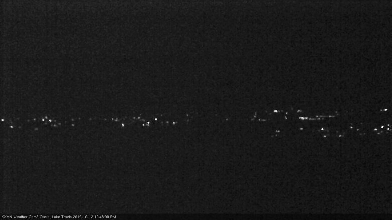 Lake Travis webcam, October 12, 2019 9:50 PM CT