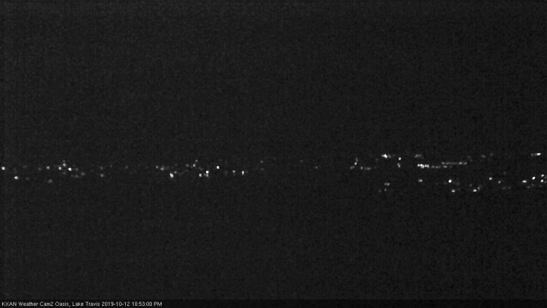 Lake Travis webcam, October 12, 2019 9:55 PM CT