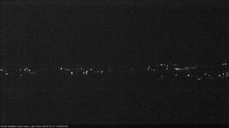 Lake Travis webcam, October 12, 2019 10:10 PM CT