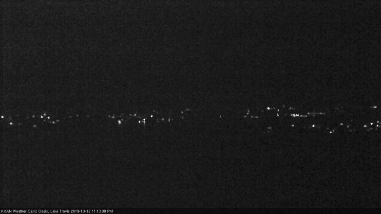 Lake Travis webcam, October 12, 2019 10:15 PM CT