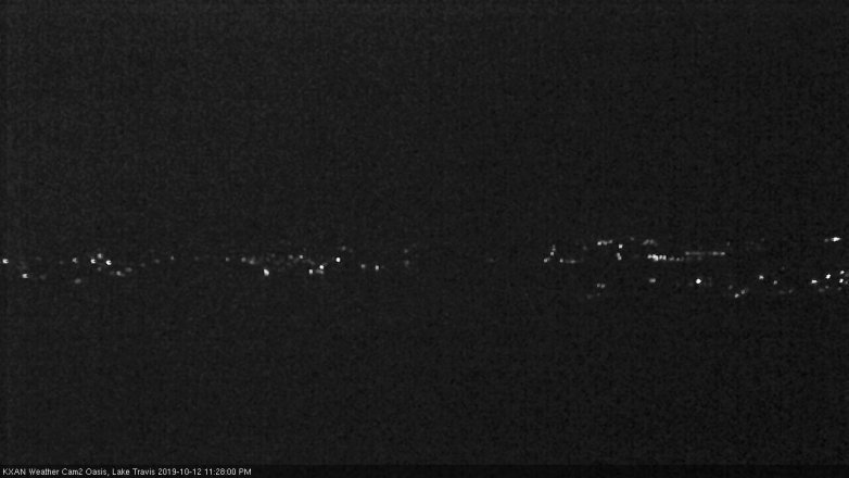 Lake Travis webcam, October 12, 2019 10:30 PM CT