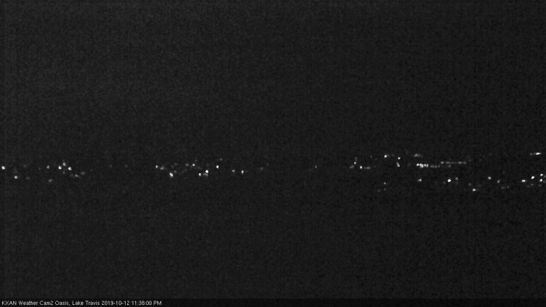 Lake Travis webcam, October 12, 2019 10:40 PM CT