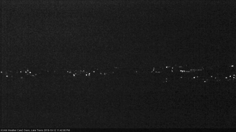 Lake Travis webcam, October 12, 2019 10:45 PM CT