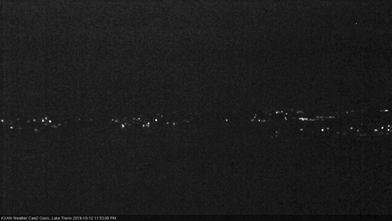 Lake Travis webcam, October 12, 2019 10:55 PM CT
