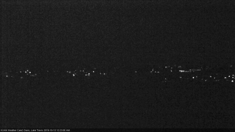 Lake Travis webcam, October 12, 2019 11:25 PM CT