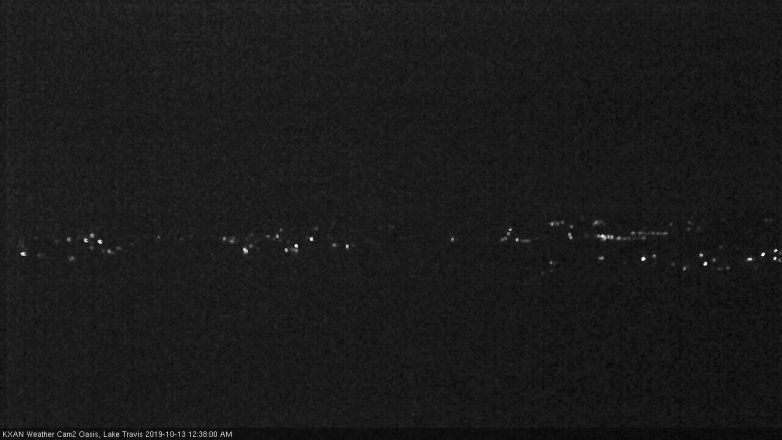 Lake Travis webcam, October 12, 2019 11:40 PM CT