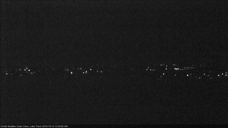 Lake Travis webcam, October 12, 2019 11:45 PM CT