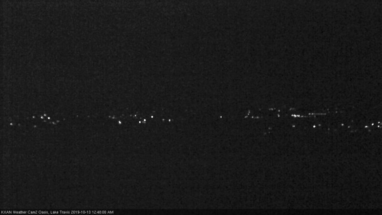 Lake Travis webcam, October 12, 2019 11:50 PM CT