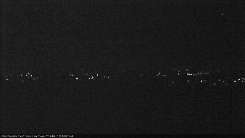 Lake Travis webcam, October 12, 2019 11:55 PM CT