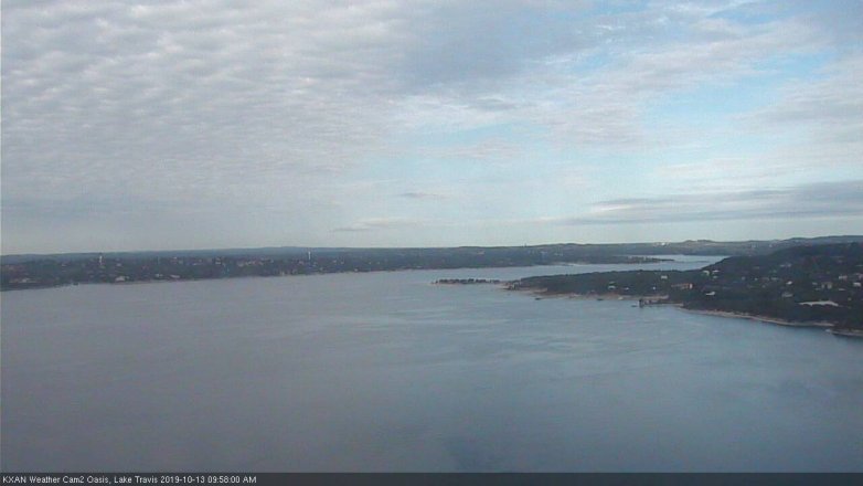Lake Travis webcam, October 13, 2019 9:00 AM CT