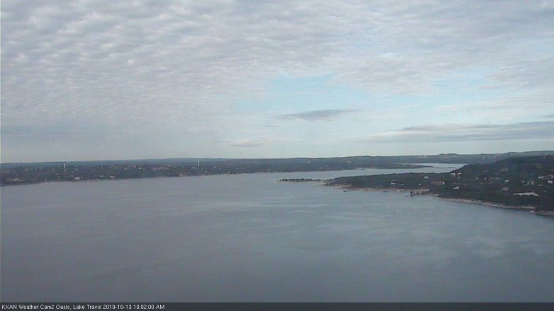 Lake Travis webcam, October 13, 2019 9:05 AM CT