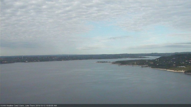 Lake Travis webcam, October 13, 2019 9:10 AM CT