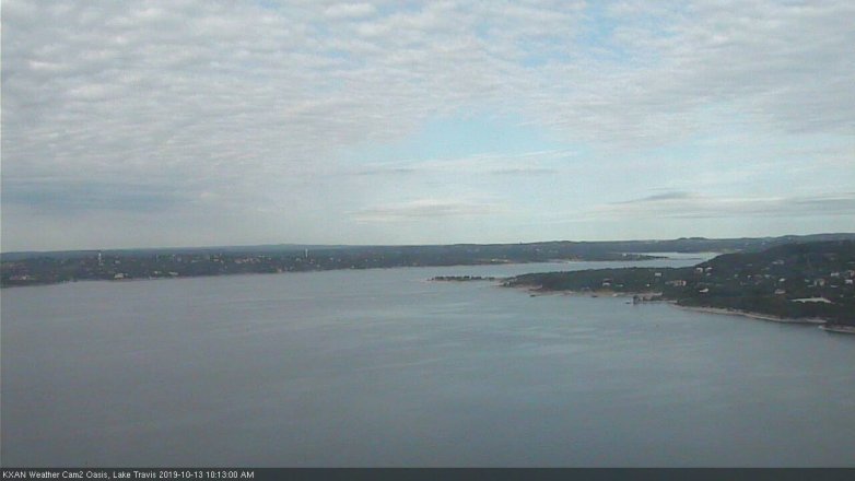 Lake Travis webcam, October 13, 2019 9:15 AM CT